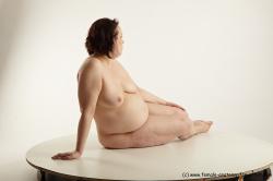 Nude Woman White Sitting poses - ALL Pregnant short brown Sitting poses - simple Pinup